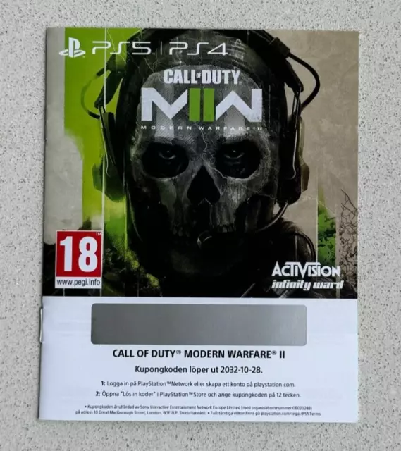 Call Of Duty Modern Warfare II PS4 PS5 MW2 COD