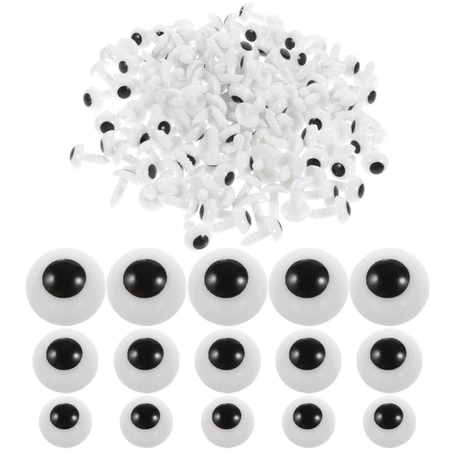 150 piezas ojos de muñeca globos oculares de plástico animales artesanales para hacer manualidades