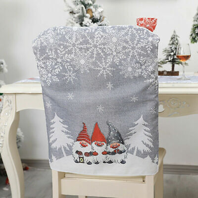 Copri sedia decorazione natalizia sedile da pranzo Babbo Natale casa festa de GN