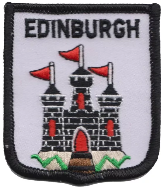 Edinburgh City Castle Scotland Flag Embroidered Patch