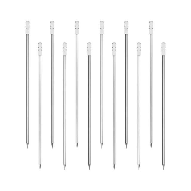 4.3" Metal Cocktail Toothpicks Drink Picks Cocktail Skewer for Cocktail 12Pcs