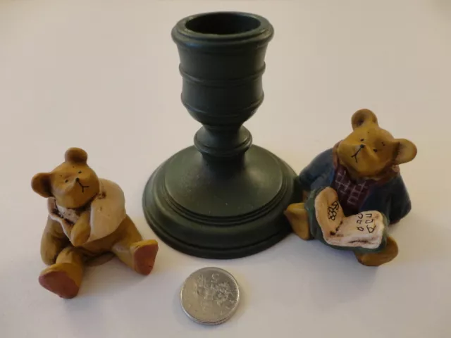 Bear & Me - Peter Fagan Colour Box Miniatures Anneka Bouke x 2 Bear Figurines