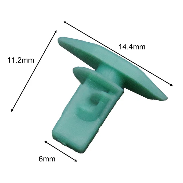 20 Clip Di Chiusura Per Porte Anteriori - Compatibili Con Transporter T5 T6 (7H0837485) - Clip Di Fissaggio Originali Bianche - 3