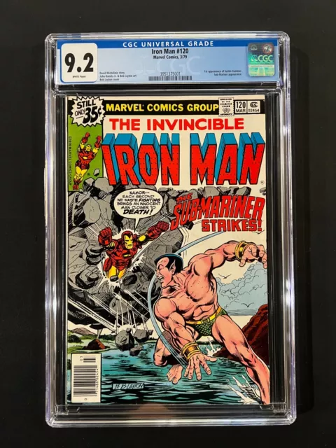 Iron Man #120 CGC 9.2 (1979) - 1st app of Justin Hammer & Sub-Mariner app