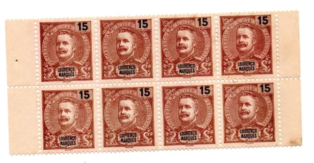 Mozwmbique 1898/1901 - Bloc 8 Timbres Comme Neuf Sans Gomme ( Mng)