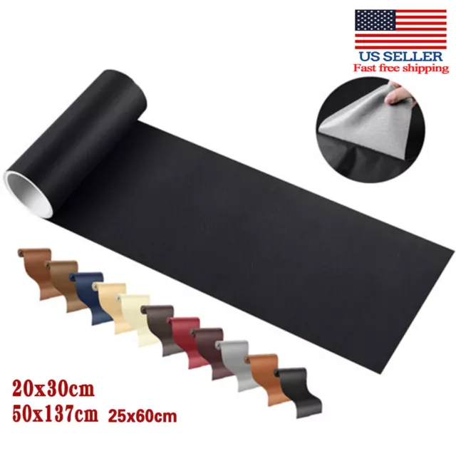 Self-Adhesive Patch Stick Leather Repair Kit on Sofa Clothing Car Seat Couch US