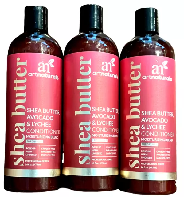 Art Naturals Pro Shea Butter Avocado & Lynchee Conditioner for Dry Hair - 3 Pack