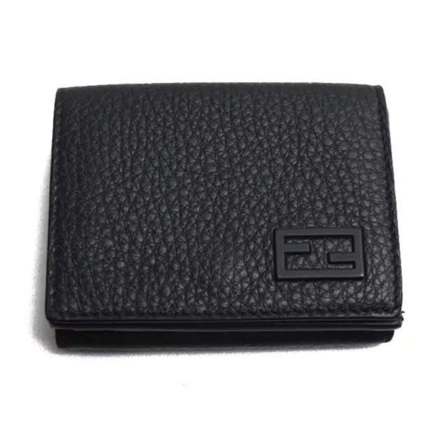 Fendi Black Leather Wallet Authentic