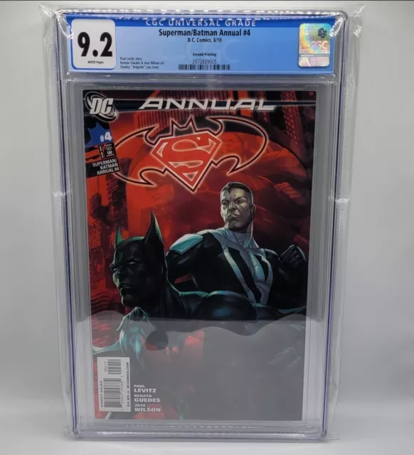 Superman/Batman Annual #4 2Nd Print Cgc 9.2 Nm Artgerm Early Batman Beyond