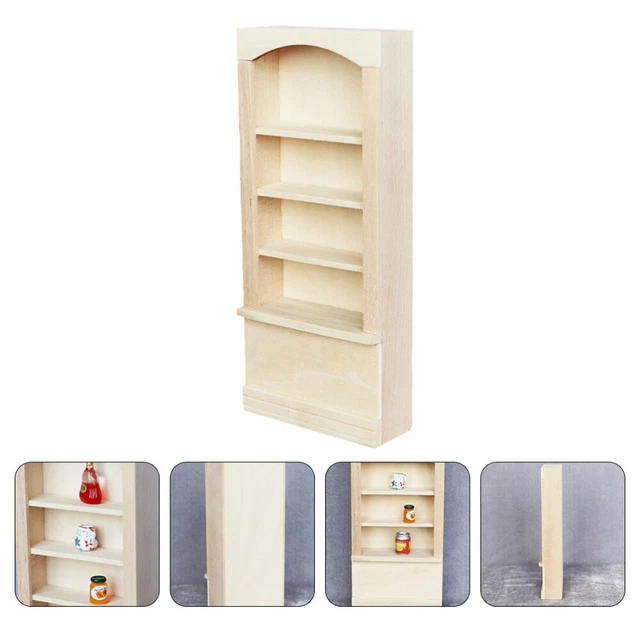 DOLLHOUSE SUPPLIES BOOKCASE Bookshelf Display DIY Accessory