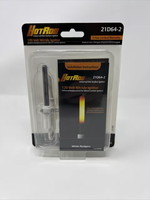 White-Rodgers 21D64-2 HotRod LP/NG 120V Universal Hot Surface Nitride Ignitor