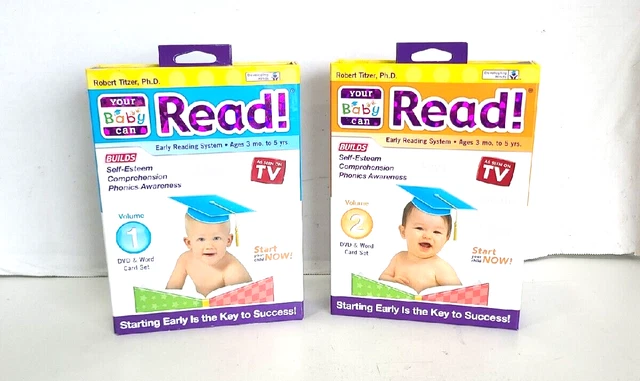 Your Baby Can Read Early Reading System Volumes 1 and 2 ~ Sealed