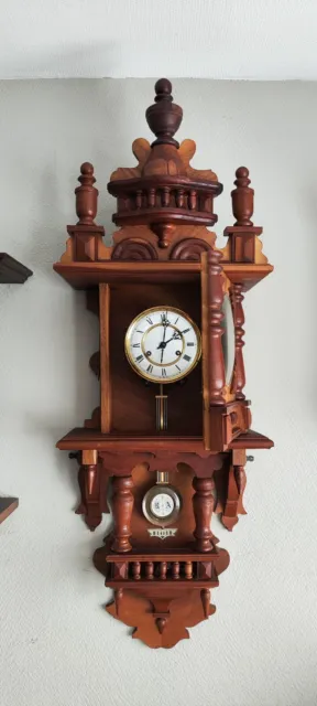 Large Mechanical Wall Clock by Franz Hermle & Sons from Schwarzwald Black Forest 3