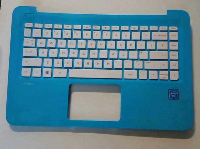 thumbnail image 2 of Genuine HP Stream 11-d Blue Palmrest Assembly With Keyboard & Touchpad Cover - 794447-001 2 of 4