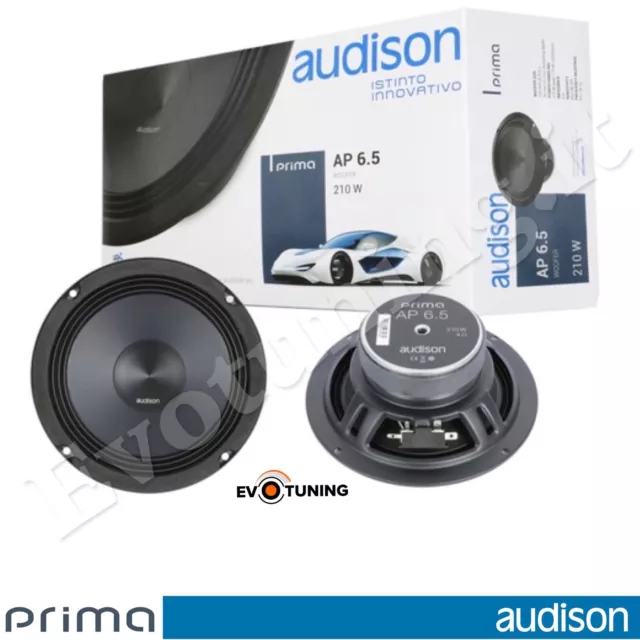 Audison AP 6.5 Coppia Altoparlanti Casse Woofer 165mm 16,5cm 210W NUOVI GAR ITA