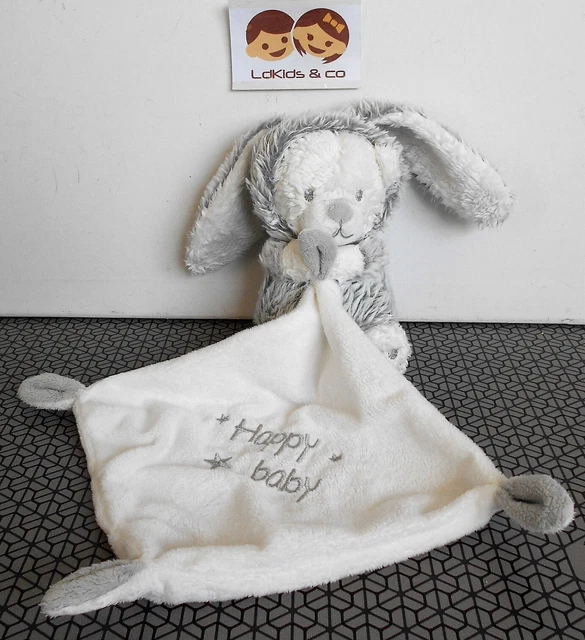 Doudou Orchestra Premaman Ours Deguise En Lapin Mouchoir Happy Baby Gris D1330
