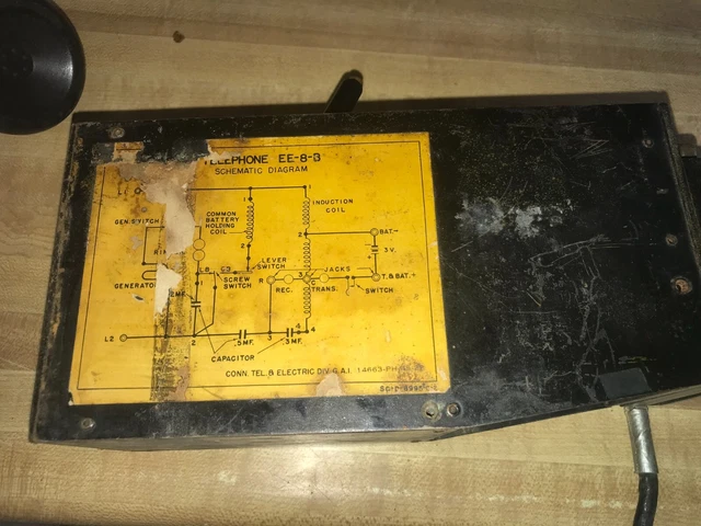 Military Field Telephone Ee-8-B Wwii Wire Order Switchboard D Cell M38A1 Willys