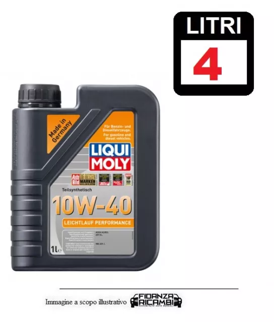 LIQUI MOLY OLIO MOTORE Performance 10W40 Benzina Diesel Made In Germany  Litri 5 EUR 54,00 - PicClick IT