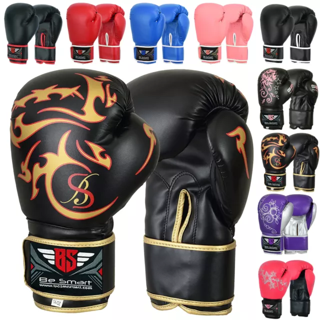 Pro Leather Boxing Gloves, MMA, Sparring Punch Bag, Muay Thai Training Gloves
