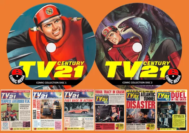 TV CENTURY 21 UK Comics On Two PC DVD Rom’s (CBR Format)