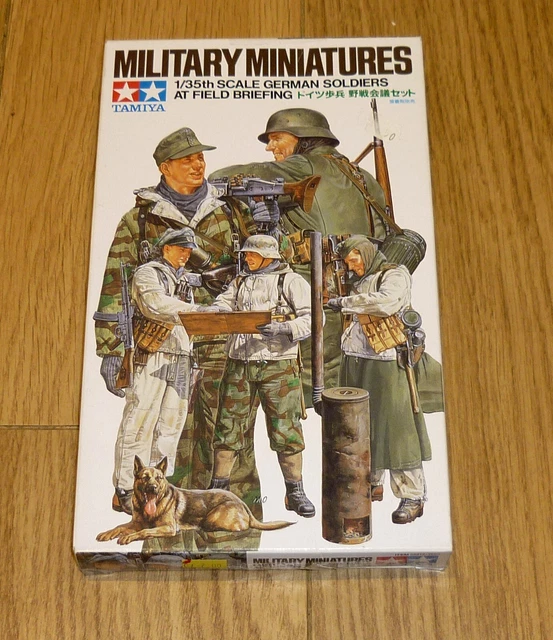 Scale Ww2 OLD TAMIYA 1/35 scale WW2 German Soldiers at Field Briefing - 5 x ...