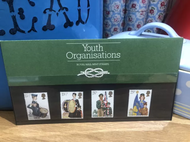 1982 Royal Mail Presentation Pack Youth Organisations Mint Decimal Stamps