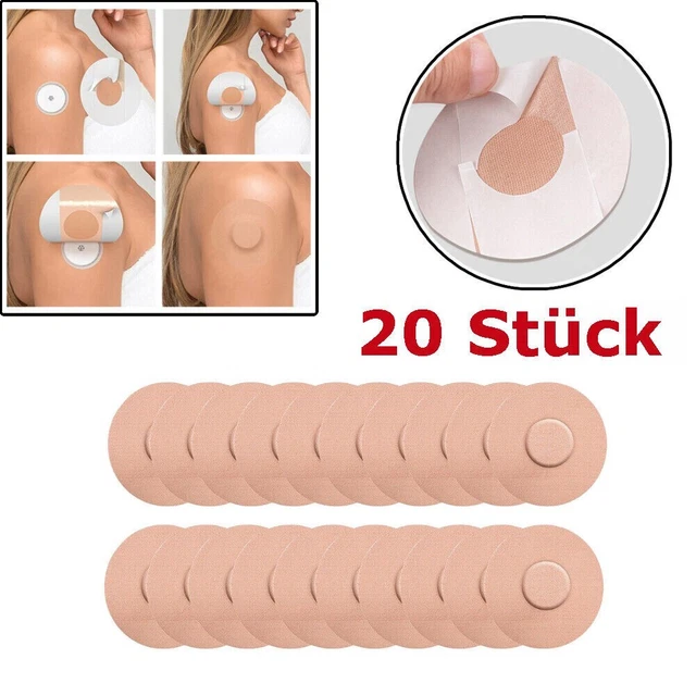 20X para parches Freestyle Libre parches de fijación autoadhesivo resistente al agua ED