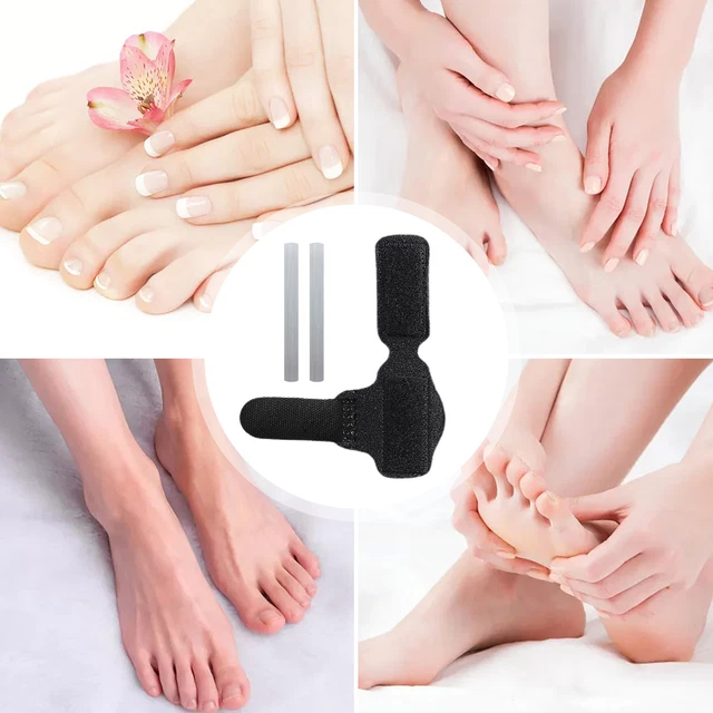 1 Pair Toe Splint Broken Toe Brace Toe Straightener for Hammer Toe, Curled To. 3
