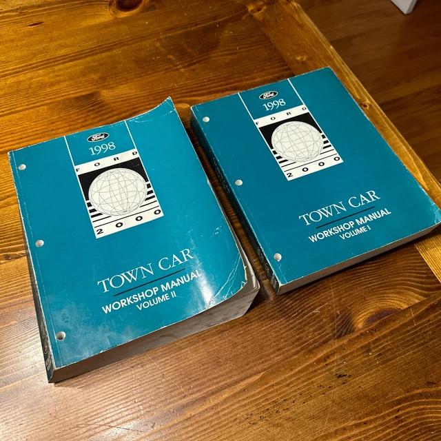 1998 Lincoln Town Car OEM Service Repair Manuals DEALER COPY 2 Volumes