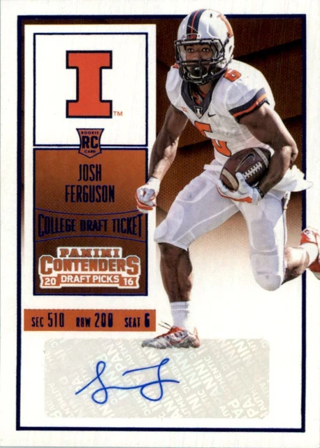 2016 Contenders Draft Picks College Draft Ticket Blue Foil #139A Josh Ferguson