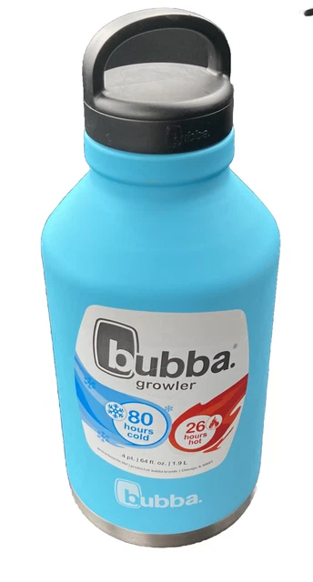 Bubba Growler Hot Cold Vacuum Insulated Stainless Steel Water Bottle 64 oz New