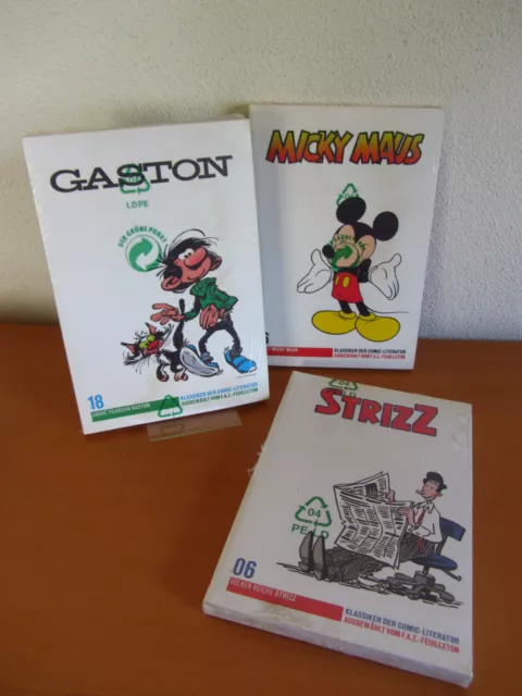 FAZ Klassiker der Comic-Literatur Nr.6/Strizz - Nr.16/Micky Maus - Nr. 18/Gaston