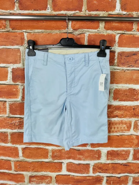 Bnwt Boys Gap Age 11-12 Years Pale Blue Cotton Stretch Bermuda Shorts Kids 152Cm