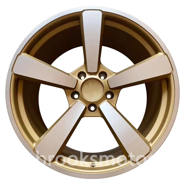 20& FORGED 5 Spoke Gold Style Wheels Rims Fit Porsche 911 997 Narrow ...