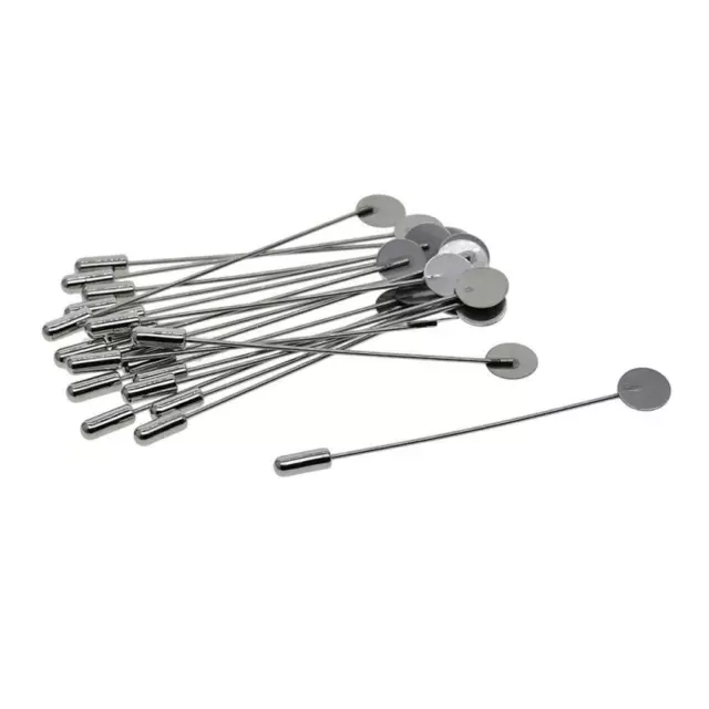 40 Set Stick Pin Hat Revers Pins Broche Base Broche Composants DIY Making 3