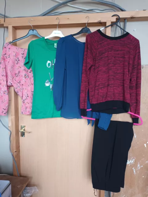 Ladies Clothing bundle  4 Tops , 1 Pair Trousers Size 10 / Small