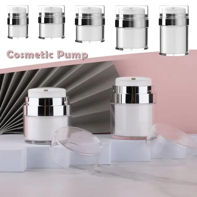 Airless Pump Jar Empty Acrylic Cream Bottle Refillable Cosmetic- ContainG0