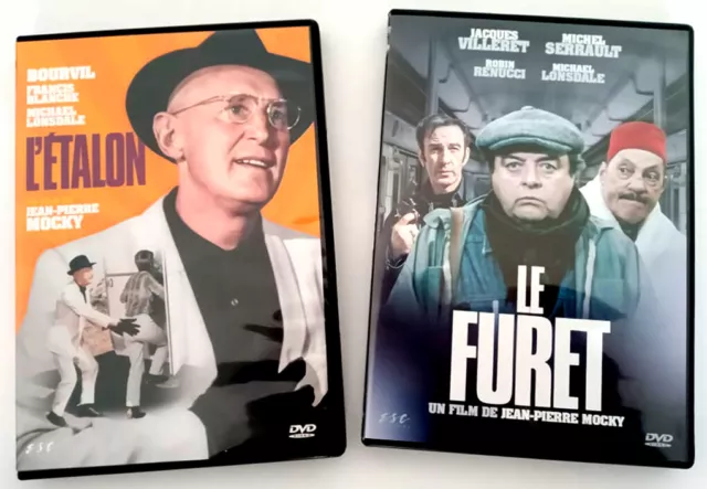 L'étalon + Le furet - MOCKY / BOURVIL / VILLERET - 2 dvd Très bon état