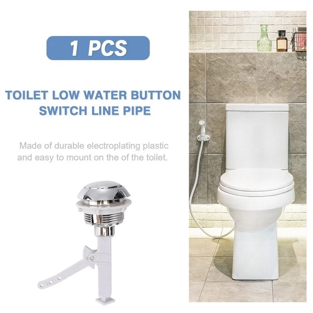 Boutons Poussoirs Double Chasse D'eau - Lot De 2 - Diamètre 60 Mm - En ABS - Économie D'eau (rinçage Complet/partiel) - 3