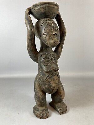 220629 - African Tribal used Kuba statue - Congo