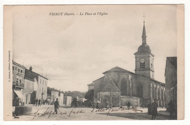 CPA 55 - VINEYARD: THE PLACE and the CHURCH (MEUSE) - WRITTEN 07-06-1916