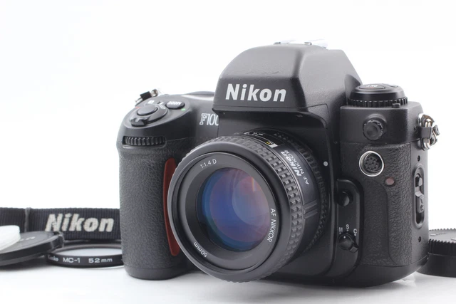 【Near MINT w/Strap】  Nikon F100 Black Flim Camera AF 50mm F1.4 D Lens From JAPAN