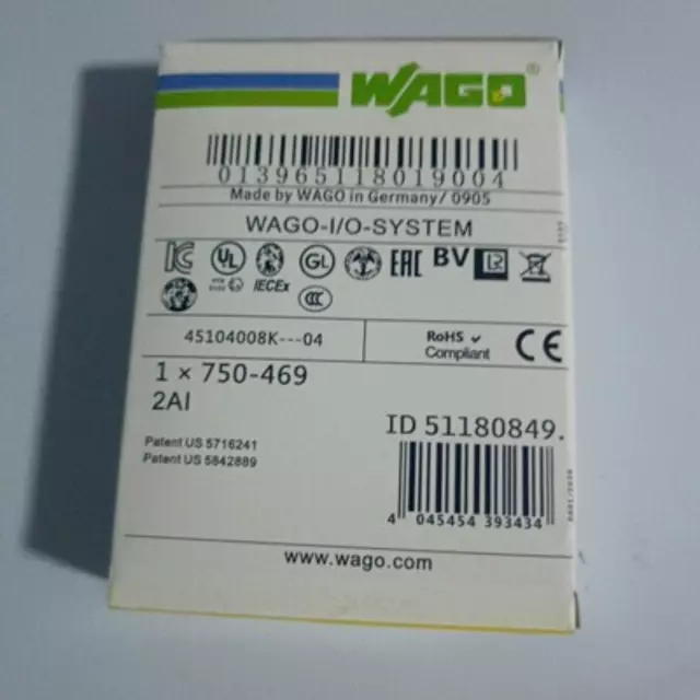 750-469 New In Box WAGO 750-469 2-Channel Analog Input PLC Module 750469