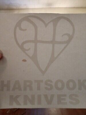 Custom/ Buck Knives Doug Hartsook Knife, USA Made. An early days window decal.