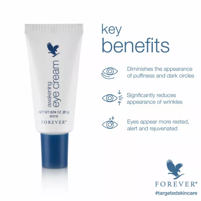 *New Sealed Forever Living Aloe Vera 100% Natural Awakening Eye Cream 21g UK*