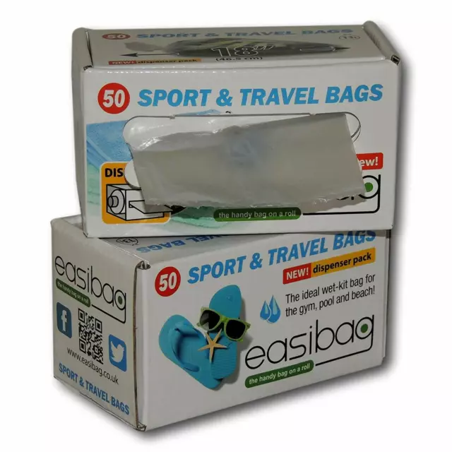 Easibag - sandwich food sports wet brush - clear bags - multi-pack discounts 3