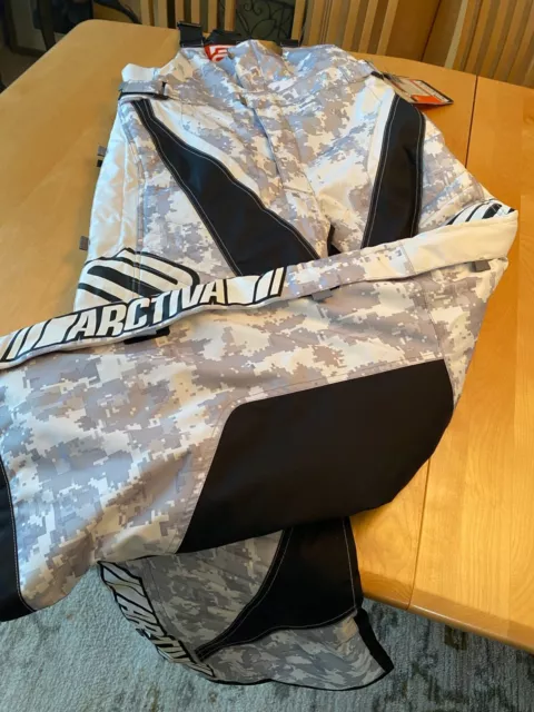 Nwt Arctiva Comp 4 Insulated Snowmobile Riding Bib Camo Youth 16