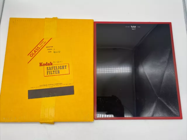 Filtro de luz de seguridad Kodak - 10x12"" filtro de vidrio Wratten serie 1