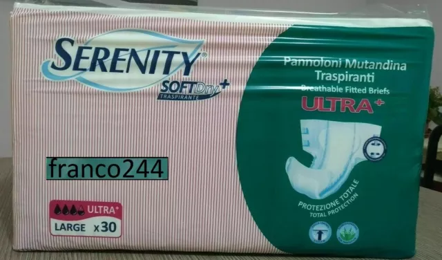 120 Pannoloni a  Mutandina Serenity Ultra+ Taglia Large prot.totale