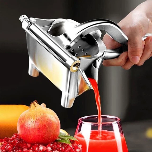 Spremiagrumi Manuale In Acciaio Inox 304 - Spremi Limoni, Arance E Verdure, Impugnatura Antiscivolo, Lavabile In Lavastoviglie